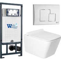 Saniteco KW-9004W в комплекте с инсталляцией + Marberg 507 SE GL-WT + Marberg 507 Image #1