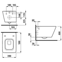 Laufen Alessi 8209004000001 (без сиденья) Image #8