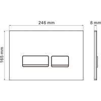 Roxen Simple Compact в комплекте с инсталляцией StounFix Dual Fresh 6 в 1 965318 (кнопка: черное стекло) Image #7