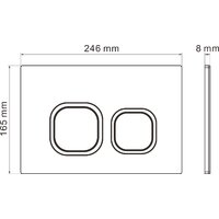 Roxen Antares Bidet в комплекте с инсталляцией StounFix Dual Fresh 6 в 1 966430 (кнопка: серый бетон) Image #15