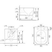 Roxen Boro 530145-01 Rimless Soft Close Image #12