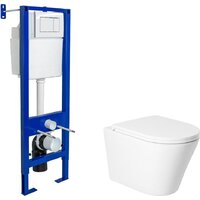 Saniteco KW-9005W + Berges АТОМ 410 040333 (с кнопкой)