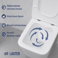 Lauter Square 214903 + GROHE Rapid SL 38772001 (прямоугольная, хром) Image #5