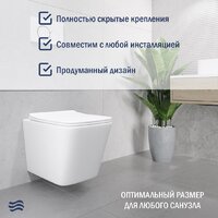 Lauter Square 214903 + GROHE Rapid SL 38772001 (прямоугольная, хром) Image #7