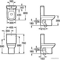 Roca Dama Senso Compacto 7342518000+734151B000+ZRU9000040 Image #5