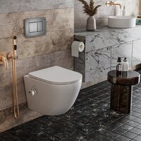 Roxen Antares Bidet в комплекте с инсталляцией StounFix Dual Fresh 6 в 1 960516 (кнопка: оружейная сталь) Image #11