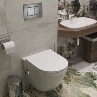 Roxen Antares Bidet в комплекте с инсталляцией StounFix Dual Fresh 6 в 1 960516 (кнопка: оружейная сталь) Image #12