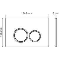 Roxen Antares bidet в комплекте с инсталляцией StounFix Dual Fresh 6 в 1 968097 (кнопка: золото глянцевое ) Image #16