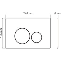 Roxen Simple Compact в комплекте с инсталляцией StounFix Dual Fresh 6 в 1 963592 (кнопка: оружейная сталь) Image #9