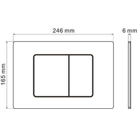 Roxen Simple Compact в комплекте с инсталляцией StounFix Dual Fresh 6 в 1 954681 (кнопка: оружейная сталь) Image #9