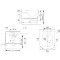 Roxen Cube в комплекте с инсталляцией StounFix Dual Fresh 6 в 1 968014 (кнопка: золото глянцевое ) Image #17