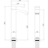 Abber Wasserfall AF8611G (золото матовое) Image #3