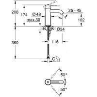 Grohe Essence S-Size 23590GL1 (холодный рассвет) Image #2