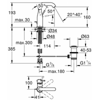 Grohe Essence New M-Size 23462AL1 (темный графит, матовый) Image #2