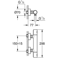 Grohe Grohtherm 1000 Cosmopolitan M 34065BE2 Image #2