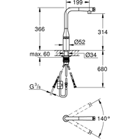 Grohe Essence Smartcontrol 31615AL0 (темный графит, матовый) Image #3