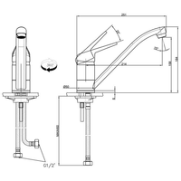 Franke Novara-Plus 115.0470.655 (миндаль) Image #2