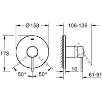 Grohe Essence 24057AL1 (темный графит, матовый) Image #4