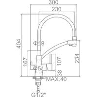 Ledeme L4855-2 (хром/черный) Image #2