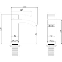 Abber Wasserfall AF8610G (золото матовое) Image #3