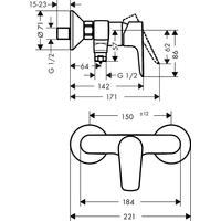 Hansgrohe Talis E 71760140 (бронзовый) Image #2