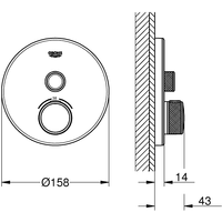 Grohe Grohtherm SmartControl 29150LS0 Image #2