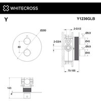 Whitecross Y Y1236GLB (брашированное золото) Image #3