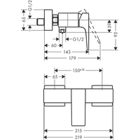 Hansgrohe Metropol 32560340 (черный хром) Image #2