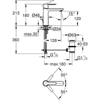 Grohe Lineare 32114DC1 (суперсталь) Image #2