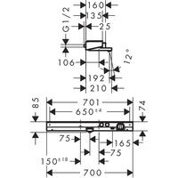 Hansgrohe ShowerTabletSelect 700 13183000 (хром) Image #4