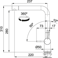 Franke Active Plus Swivel Spout (никель) Image #2