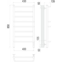 TERMINUS Евромикс П8 400x850 квадро (хром, Quick Touch) Image #8