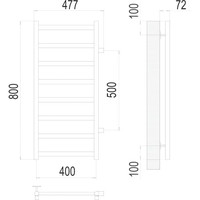 TERMINUS Аврора П8 400x800 бп 500 (хром) Image #3