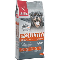 Blitz Classic Adult All Breeds Poultry (с домашней птицей для всех взрослых пород) 15 кг