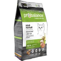 Probalance Hairball Корм сухой для кошек вывод шерсти 1.8 кг Image #1