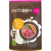 PetBoom Для взрослых кошек с мясом и овощами 10 кг