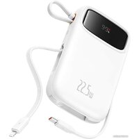 Baseus Qpow2 Dual-Cable Digital Display Fast Charge Power Bank 22.5W 20000mAh (белый)