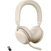 Jabra Evolve2 75 MS Stereo USB-A (бежевый) Image #1