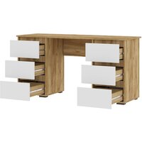 Стендмебель Хелен ПС-02 (белый/дуб крафт золотой) Image #2