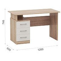 Империал Гарвард 3ящ 120 (дуб сонома/белый) Image #2
