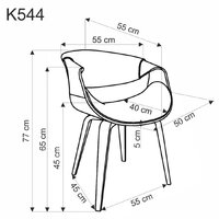 Halmar K544 (черный/орех) Image #10