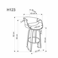 Halmar H123 (серый/орех) Image #12