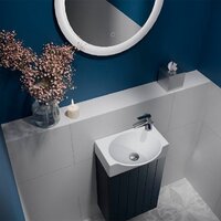 Lauter Тумба под умывальник Из искусственного мрамора Amelia 40 (гранатовый п/мат) Image #6