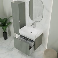 Lauter Тумба под умывальник Melisa 60 (серо-зеленый п/мат) Image #9