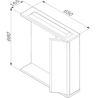 AM.PM Шкаф с зеркалом Like [M80MPL0651WG] Image #2