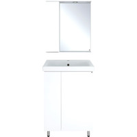 Misty Лира - 60 Зеркало-шкаф с 1 шкаф. левый, белая эмаль - П-Лир04060-013Л Image #2