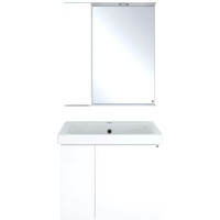 Misty Лира - 60 Зеркало-шкаф с 1 шкаф. левый, белая эмаль - П-Лир04060-013Л Image #3