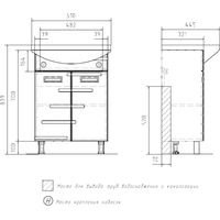 Volna Тумба Joli 60.2D с умывальником Балтика Image #9