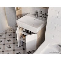 Акватон Тумба с умывальником Сканди Doors 55 1A2788K0SDB20 (белый/дуб верона) Image #7