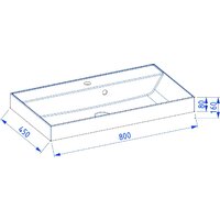 Lauter Тумба под умывальник Melisa 80 (серо-зеленый п/мат/искусственный мрамор) Image #3